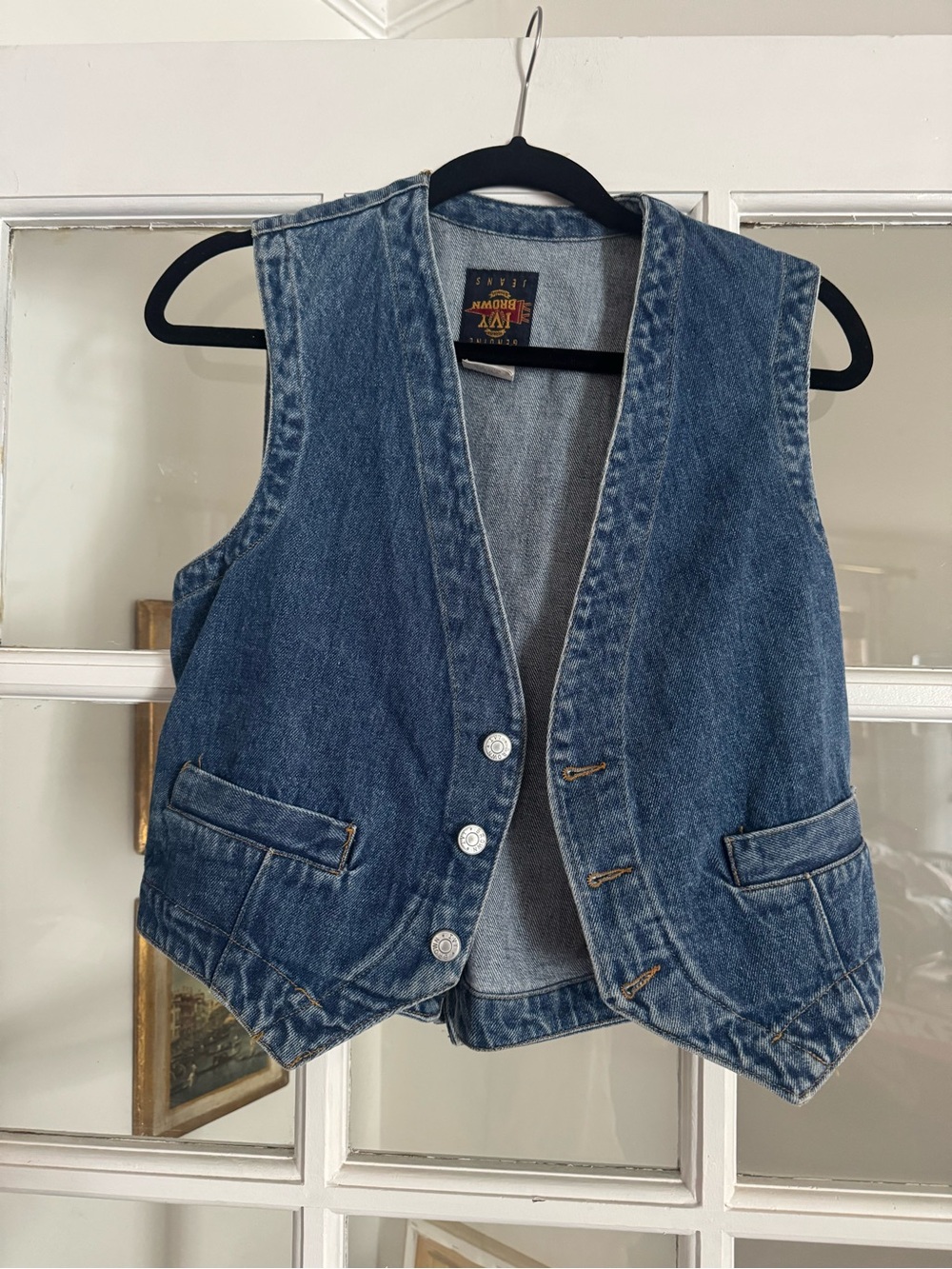 Vintage Ivy Brown denim vest